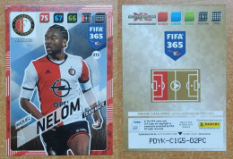 AC - 272 MIQUEL NELOM  FEYENOORD  PANINI FIFA 365 2018 ADRENALYN TRADING CARD - Kunstschaatsen