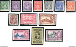 1938 ST. LUCIA S.G. 128a/141 13 Valori  MLH/* - Autres & Non Classés