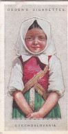 12 Czechoslovakia - Children Of All Nations 1924  - Ogdens  Cigarette Card - Original, Antique, Push Out - Ogden's