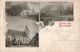 Bramstedt (2856) Gasthaus Unter Den Linden Handlung Oesen 1901 II (Stauchung) - Sonstige & Ohne Zuordnung