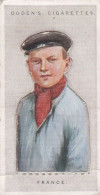 16 France - Children Of All Nations 1924  - Ogdens  Cigarette Card - Original, Antique, Push Out - Ogden's