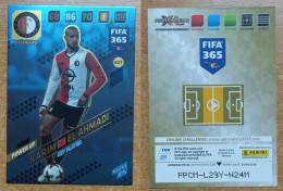 AC - 431 KARIM AL AHMADI  FEYENOORD  POWER UP KEY PLAYERS  PANINI FIFA 365 2018 ADRENALYN TRADING CARD - Patinage Artistique