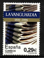 Spain 2006 Newspapers - The 125th Anniversary Of La Vanguardia Stamp 1v MNH - Nuovi