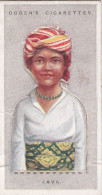24 Java - Children Of All Nations 1924  - Ogdens  Cigarette Card - Original, Antique, Push Out - Ogden's