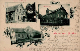 Hahlen (4950) Gasthaus Funk Zigarrenfabrik Schule 1903 I-II - Sonstige & Ohne Zuordnung