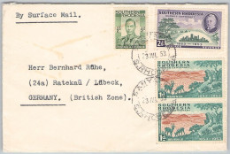 SOUTH RHODESIA - SURFACE MAIL SALISBURY - RATEKAU/DE 1953 / 6326 - Südrhodesien (...-1964)