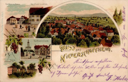 Niederschopfheim (7609) Gasthaus Zur Linde Gasthaus Zum Adler Gasthaus Zur Sonne Hubers Bienenzucht 1902 I- - Karlsruhe