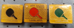 Table Tennis Club NTK Kajuh Slovan Ljubljana SLOVENIA Pins Badge - Tennis Tavolo