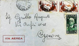 ITALIA - COLONIE -  ETIOPIA + ERITREA Lettera Da ASMARA Del 1937- S6188 - Etiopia
