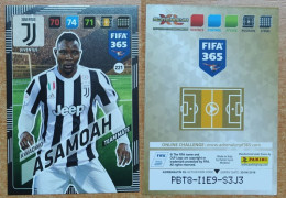 AC - 221 KWADWO ASAMOAH  JUVENTUS  PANINI FIFA 365 2018 ADRENALYN TRADING CARD - Patinage Artistique