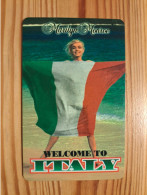 Prepaid Phonecard USA, Karis Communications - Flag, Italy, Marilyn Monroe 1.000 Ex. - Other & Unclassified