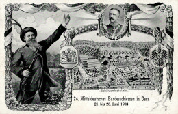 Gera (o-6500) 24. Mitteldeutsches Bundesschießen 21. Bis 28. Juni 1908 II (Stauchung) - Other & Unclassified