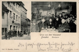 Dresden (o-8000) Gasthaus Wasserfall Kanalgasse 1903 I- - Autres & Non Classés