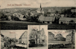 Claußnitz (o-9113) Postamt Dorfstrasse Alte Und Neue Schule 1915 II (Stauchung) - Other & Unclassified