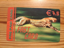 Prepaid Phonecard Netherlands, Fast Card - Cheetah - Cartes GSM, Prépayées Et Recharges