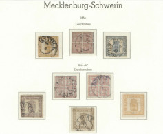 Altdeutschland Mecklenburg-Schwerin Sammlung Ungebraucht/gestempelt, Unterschiedliche Erhaltung, Unbedingt Besichtigen! - Autres & Non Classés