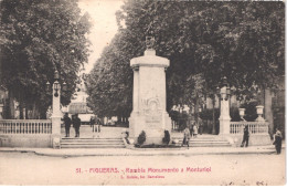 ES FIGUERAS - Roisin 51 - Rambla - Monument A Monturiol - Animée - Belle - Gerona