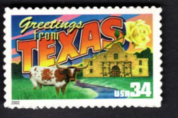 2016443453 2002 SCOTT 3603 (XX) POSTFRIS MINT NEVER HINGED  -  GREETINGS FROM AMERICA - TEXAS - Unused Stamps