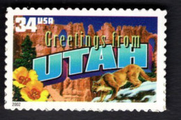 2016446042 2002 SCOTT 3603 (XX) POSTFRIS MINT NEVER HINGED  -  GREETINGS FROM AMERICA - UTAH - Unused Stamps