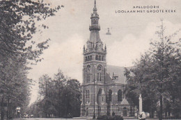 4822461Apeldoorn, Loolaan Met Groote Kerk. 1949. (linksboven Een Kleine Vouw) - Apeldoorn