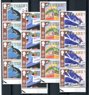 RC 27514 GRANDE BRETAGNE COTE 28€ N° 1311 / 1314 X 4 Ex EUROPA 1988 TRANSPORTS ET COMMUNICATIONS NEUF ** MNH TB - 1988