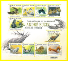 BELGIUM 2015 ANDRE BUZIN Animal - Miniature Sheet - 2021-…