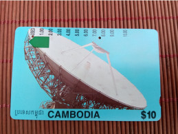 Phonecard Camboja 10 $ Used Rare - Cambodia