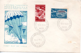 Yugoslavia, 1st World Parachuting  Competition, Bled 1951 - Lettres & Documents
