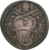 Italien: Kirchenstaat, Clemens XI. 1700-1721: AR-Gulio AN XIV (1714); 2,99 G, Mu - 1861-1878 : Victor Emmanuel II.