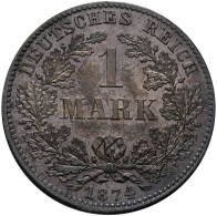 Umlaufmünzen 1 Pf. - 1 Mark: 1 Mark 1874 D, Jaeger 9. Außergewöhnliche Erhaltung - Taler Et Doppeltaler