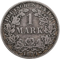 Umlaufmünzen 1 Pf. - 1 Mark: 1 Mark 1879 A, Jaeger 9. Besserer Jahrgang, Nur In - Taler & Doppeltaler