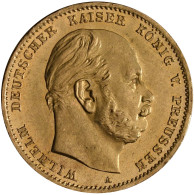 Preußen - Anlagegold: Wilhelm I. 1861-1888: 10 Mark 1872 A, Jaeger 242. 3,98 G, - 5, 10 & 20 Mark Gold