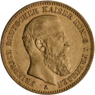 Preußen - Anlagegold: Friedrich III. 1888: 20 Mark 1888 A, Jaeger 248. 7,94 G, 9 - 5, 10 & 20 Mark Or