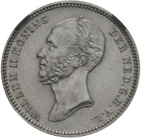 Niederlande: LATE ARRIVAL: Niederlande, Wilhelm II. 1840-1849: 25 Cents 1849, Ut - 1840-1849: Willem II