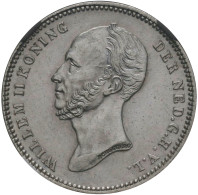 Niederlande: LATE ARRIVAL: Niederlande, Wilhelm II. 1840-1849: 25 Cents 1849, Ut - 1840-1849 : Willem II