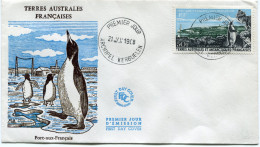 T. A. A. F. ENVELOPPE 1er JOUR DU PA 14 PORT-AUX-FRANCAIS AVEC OBLITERATION ARCHIPEL KERGUELEN 21 JAN 1968 - FDC