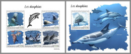 GUINEA REP. 2023 MNH Dolphins Delphine M/S+S/S – OFFICIAL ISSUE – DHQ2417 - Dolphins