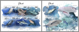 LIBERIA 2023 MNH Sharks Haie M/S+S/S – OFFICIAL ISSUE – DHQ2417 - Delfine