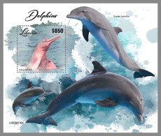 LIBERIA 2023 MNH Dolphins Delphine S/S – OFFICIAL ISSUE – DHQ2417 - Delfine