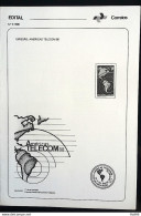 Brochure Brazil Edital 1988 09 Telecom Comunicação Without Stamp - Lettres & Documents