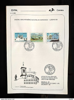 Brochure Brazil Edital 1988 08 LUBRAPEX CHURCH WITH STAMP CBC DF Brasília - Lettres & Documents