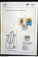 Brochure Brazil Edital 1988 07 Abolition Of Slavery With Stamp CBC PE Recife - Lettres & Documents