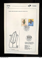 Brochure Brazil Edital 1988 07 Abolition Of Slavery With Stamp CBC DF Brasília - Lettres & Documents