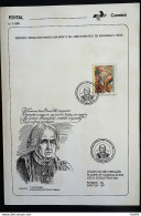 Brochure Brazil Edital 1988 06 Jose Bonifacio With Stamp CBC RJ Niteroi - Lettres & Documents