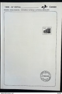 Brochure Brazil Edital 1988 04 Historical Heritage Orgionaria Series Without Stamp - Lettres & Documents