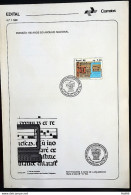 Brochure Brazil Edital 1988 01 National Archives With Stamp CBC RJ - Lettres & Documents