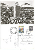 Norway Polarcikel Monument Pcard 25jul1960 Arctic Circle Norway With King 55o + Special Label - Covers & Documents