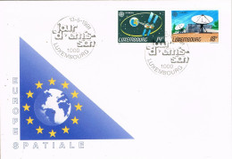 54919. Carta LUXEMBOURG 1991. Tema EUROPA. Space, Espacio, Comunicaciones - FDC