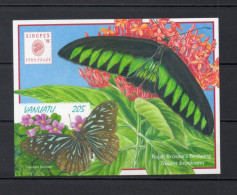 VANUATU  BLOC  N° 32    NEUF SANS CHARNIERE  COTE  6.00€    PAPILLON ANIMAUX FAUNE - Vanuatu (1980-...)