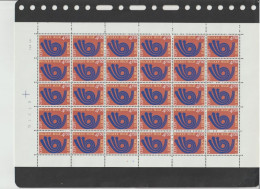 Belgium 1973 Europa-Cept Full Sheets Plate 4 And 1 MNH ** - 1971-1980